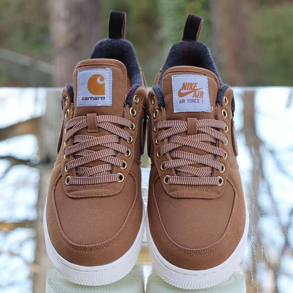 Nike Air Force 1 Low Carhartt WIP Ale Brown Men’s Size 9 AV4113-200 - Picture 9 of 16